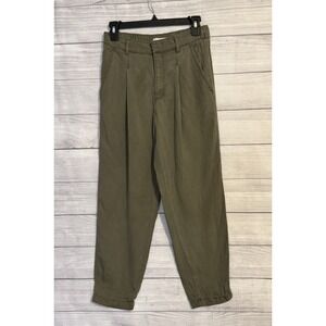 LOFT Women's Green Lyocell Pants XS Elastic Back VGC